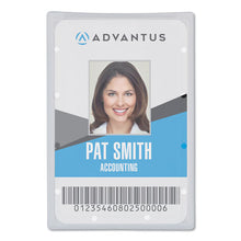 Load image into Gallery viewer, Advantus wholesale. Clear Id Card Holder, Vertical, 2 5-16&quot; X 3 11-16&quot;, 25-pk. HSD Wholesale: Janitorial Supplies, Breakroom Supplies, Office Supplies.