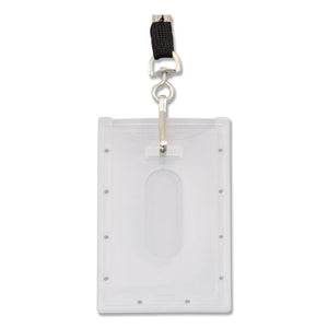 Advantus wholesale. Clear Id Card Holder, Vertical, 2 5-16" X 3 11-16", 25-pk. HSD Wholesale: Janitorial Supplies, Breakroom Supplies, Office Supplies.