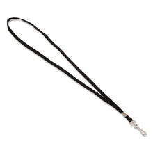 Load image into Gallery viewer, Advantus wholesale. Deluxe Lanyard, Metal J-hook Fastener, Black. HSD Wholesale: Janitorial Supplies, Breakroom Supplies, Office Supplies.