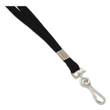 Load image into Gallery viewer, Advantus wholesale. Deluxe Lanyard, Metal J-hook Fastener, Black. HSD Wholesale: Janitorial Supplies, Breakroom Supplies, Office Supplies.