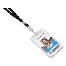 Load image into Gallery viewer, Advantus wholesale. Deluxe Lanyard, Metal J-hook Fastener, Black. HSD Wholesale: Janitorial Supplies, Breakroom Supplies, Office Supplies.