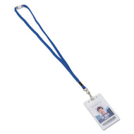 Advantus wholesale. Breakaway Lanyards, Metal J-hook Fastener, Blue, 24-box. HSD Wholesale: Janitorial Supplies, Breakroom Supplies, Office Supplies.