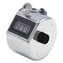 Load image into Gallery viewer, Bates® wholesale. Tally I Hand Model Tally Counter, Registers 0-9999, Chrome. HSD Wholesale: Janitorial Supplies, Breakroom Supplies, Office Supplies.