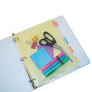 Angler's wholesale. Zip-all Ring Binder Pocket, 8 1-2 X 11, Clear. HSD Wholesale: Janitorial Supplies, Breakroom Supplies, Office Supplies.