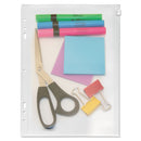 Angler's wholesale. Zip-all Ring Binder Pocket, 8 1-2 X 11, Clear. HSD Wholesale: Janitorial Supplies, Breakroom Supplies, Office Supplies.