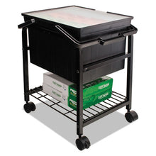 Load image into Gallery viewer, Advantus wholesale. Heavy-duty File Shuttle, 17.13w X 14.25d X 20h, Black. HSD Wholesale: Janitorial Supplies, Breakroom Supplies, Office Supplies.