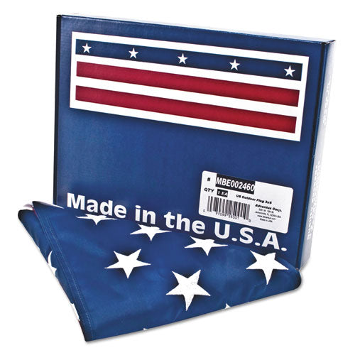 Advantus wholesale. All-weather Outdoor U.s. Flag, Heavyweight Nylon, 3 Ft X 5 Ft. HSD Wholesale: Janitorial Supplies, Breakroom Supplies, Office Supplies.