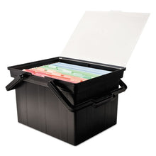 Load image into Gallery viewer, Advantus wholesale. Companion Portable File, Letter-legal Files, 17&quot; X 14&quot; X 11&quot;, Black. HSD Wholesale: Janitorial Supplies, Breakroom Supplies, Office Supplies.