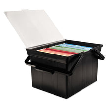 Load image into Gallery viewer, Advantus wholesale. Companion Portable File, Letter-legal Files, 17&quot; X 14&quot; X 11&quot;, Black. HSD Wholesale: Janitorial Supplies, Breakroom Supplies, Office Supplies.