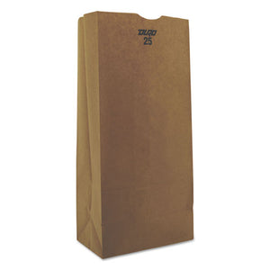 General wholesale. Grocery Paper Bags, 40 Lbs Capacity, #25, 8.25"w X 5.25"d X 18"h, Kraft, 500 Bags. HSD Wholesale: Janitorial Supplies, Breakroom Supplies, Office Supplies.