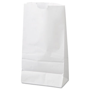 General wholesale. Grocery Paper Bags, 35 Lbs Capacity, #6, 6"w X 3.63"d X 11.06"h, White, 500 Bags. HSD Wholesale: Janitorial Supplies, Breakroom Supplies, Office Supplies.