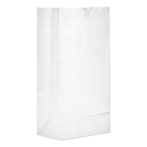 General wholesale. Grocery Paper Bags, 35 Lbs Capacity, #8, 6.13"w X 4.17"d X 12.44"h, White, 500 Bags. HSD Wholesale: Janitorial Supplies, Breakroom Supplies, Office Supplies.
