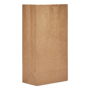 General wholesale. Grocery Paper Bags, 50 Lbs Capacity, #5, 5.25"w X 3.44"d X 10.94"h, Kraft, 500 Bags. HSD Wholesale: Janitorial Supplies, Breakroom Supplies, Office Supplies.