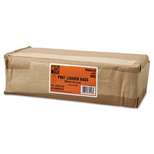 Load image into Gallery viewer, General wholesale. Grocery Pint-sized Paper Bags For Liquor Takeout, 35 Lbs Capacity, Pint, 3.75&quot;w X 2.25&quot;d X 11.25&quot;h, Kraft, 500 Bags. HSD Wholesale: Janitorial Supplies, Breakroom Supplies, Office Supplies.
