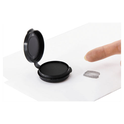SICURIX® wholesale. Fingerprint Ink Pad, 1 1-2" Diameter, Black. HSD Wholesale: Janitorial Supplies, Breakroom Supplies, Office Supplies.