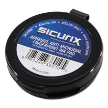Load image into Gallery viewer, SICURIX® wholesale. Fingerprint Ink Pad, 1 1-2&quot; Diameter, Black. HSD Wholesale: Janitorial Supplies, Breakroom Supplies, Office Supplies.