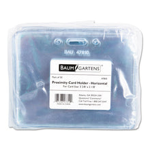 Load image into Gallery viewer, SICURIX® wholesale. Sicurix Proximity Badge Holder, Horizontal, 4w X 3h, Clear, 50-pack. HSD Wholesale: Janitorial Supplies, Breakroom Supplies, Office Supplies.