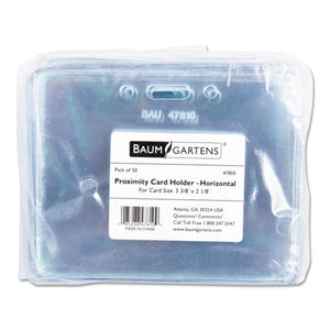 SICURIX® wholesale. Sicurix Proximity Badge Holder, Horizontal, 4w X 3h, Clear, 50-pack. HSD Wholesale: Janitorial Supplies, Breakroom Supplies, Office Supplies.