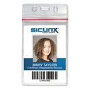 SICURIX® wholesale. Sicurix Sealable Cardholder, Vertical, 2 5-8 X 3 3-4, Clear, 50-pack. HSD Wholesale: Janitorial Supplies, Breakroom Supplies, Office Supplies.