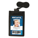 SICURIX® wholesale. Sicurix Id Neck Pouch, Vertical, 3 X 4 3-4, Black. HSD Wholesale: Janitorial Supplies, Breakroom Supplies, Office Supplies.