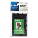 SICURIX® wholesale. Sicurix Id Neck Pouch, Vertical, 3 X 4 3-4, Black. HSD Wholesale: Janitorial Supplies, Breakroom Supplies, Office Supplies.