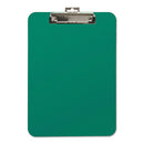 Mobile OPS® wholesale. Unbreakable Recycled Clipboard, 1-4" Capacity, 9 X 12 1-2, Green. HSD Wholesale: Janitorial Supplies, Breakroom Supplies, Office Supplies.