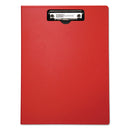 Mobile OPS® wholesale. Portfolio Clipboard With Low-profile Clip, 1-2" Capacity, 8 1-2 X 11, Red. HSD Wholesale: Janitorial Supplies, Breakroom Supplies, Office Supplies.