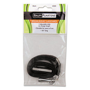 SICURIX® wholesale. Safety Breakaway Lanyard With Hook, 36", Black. HSD Wholesale: Janitorial Supplies, Breakroom Supplies, Office Supplies.
