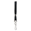 SICURIX® wholesale. Flat Lanyard W-hook, 36", Nylon, Black, 100-pack. HSD Wholesale: Janitorial Supplies, Breakroom Supplies, Office Supplies.