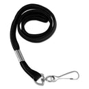 SICURIX® wholesale. Flat Lanyard W-hook, 36", Nylon, Black, 100-pack. HSD Wholesale: Janitorial Supplies, Breakroom Supplies, Office Supplies.