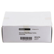Load image into Gallery viewer, SICURIX® wholesale. Sicurix Badge Holder, Horizontal, 2.13 X 3.38, Clear, 12-pack. HSD Wholesale: Janitorial Supplies, Breakroom Supplies, Office Supplies.