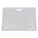SICURIX® wholesale. Sicurix Badge Holder, Horizontal, 2.13 X 3.38, Clear, 12-pack. HSD Wholesale: Janitorial Supplies, Breakroom Supplies, Office Supplies.