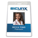 SICURIX® wholesale. Sicurix Badge Holder, Vertical, 2.75 X 4.13, Clear, 12-pack. HSD Wholesale: Janitorial Supplies, Breakroom Supplies, Office Supplies.