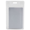 SICURIX® wholesale. Sicurix Badge Holder, Vertical, 2.75 X 4.13, Clear, 12-pack. HSD Wholesale: Janitorial Supplies, Breakroom Supplies, Office Supplies.