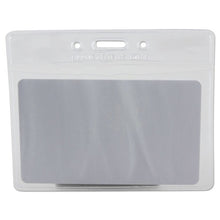 Load image into Gallery viewer, SICURIX® wholesale. Sicurix Vinyl Badge Holder, 4 X 3, Clear, 50-pack. HSD Wholesale: Janitorial Supplies, Breakroom Supplies, Office Supplies.