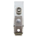 SICURIX® wholesale. Sicurix Id Strap Clips, 0.38" X 2.75", Clear, 25-pack. HSD Wholesale: Janitorial Supplies, Breakroom Supplies, Office Supplies.