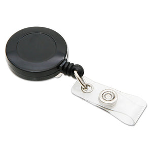 SICURIX® wholesale. Id Slide-style Belt Clip Card Reels, 30" Extension, Black, 25-pack. HSD Wholesale: Janitorial Supplies, Breakroom Supplies, Office Supplies.