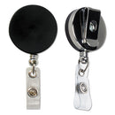 SICURIX® wholesale. Heavy Duty Id Card Reel, 30" Extension, Black-chrome. HSD Wholesale: Janitorial Supplies, Breakroom Supplies, Office Supplies.