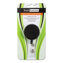 SICURIX® wholesale. Heavy Duty Id Card Reel, 30" Extension, Black-chrome. HSD Wholesale: Janitorial Supplies, Breakroom Supplies, Office Supplies.