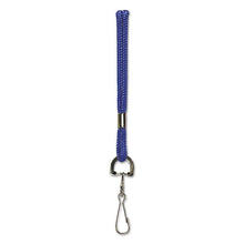 Load image into Gallery viewer, SICURIX® wholesale. Rope Lanyard With Hook, 36&quot;, Nylon, Blue. HSD Wholesale: Janitorial Supplies, Breakroom Supplies, Office Supplies.