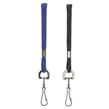 Load image into Gallery viewer, SICURIX® wholesale. Rope Lanyard With Hook, 36&quot;, Nylon, Blue. HSD Wholesale: Janitorial Supplies, Breakroom Supplies, Office Supplies.