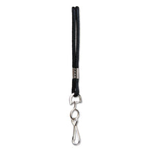 Load image into Gallery viewer, SICURIX® wholesale. Rope Lanyard With Hook, 36&quot;, Nylon, Black. HSD Wholesale: Janitorial Supplies, Breakroom Supplies, Office Supplies.