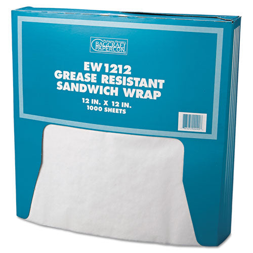 Bagcraft wholesale. Grease-resistant Paper Wraps And Liners, 12 X 12, White, 1000-box, 5 Boxes-carton. HSD Wholesale: Janitorial Supplies, Breakroom Supplies, Office Supplies.