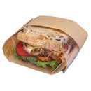 Bagcraft wholesale. Dubl View Sandwich Bags, 2.35 Mil, 9.5" X 2.75", Natural Brown, 500-carton. HSD Wholesale: Janitorial Supplies, Breakroom Supplies, Office Supplies.