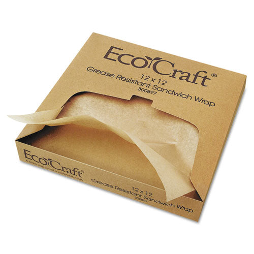 Bagcraft wholesale. Ecocraft Grease-resistant Paper Wraps And Liners, Natural, 12 X 12, 1000-box, 5 Boxes-carton. HSD Wholesale: Janitorial Supplies, Breakroom Supplies, Office Supplies.