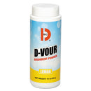 Big D Industries wholesale. D-vour Absorbent Powder, Canister, Lemon, 16oz, 6-carton. HSD Wholesale: Janitorial Supplies, Breakroom Supplies, Office Supplies.
