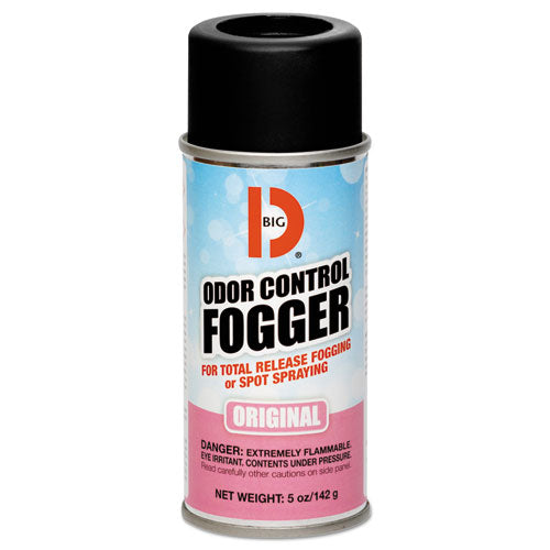 Big D Industries wholesale. Odor Control Fogger, Original Scent, 5 Oz Aerosol, 12-carton. HSD Wholesale: Janitorial Supplies, Breakroom Supplies, Office Supplies.