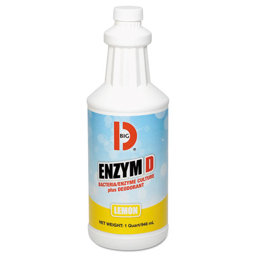 Big D Industries wholesale. Enzym D Digester Liquid Deodorant, Lemon, 32oz, 12-carton. HSD Wholesale: Janitorial Supplies, Breakroom Supplies, Office Supplies.