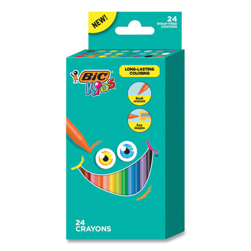 BIC® wholesale. BIC Kids Coloring Crayons, 24 Assorted Colors, 24-pack. HSD Wholesale: Janitorial Supplies, Breakroom Supplies, Office Supplies.