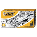 BIC® wholesale. BIC Clic Stic Retractable Ballpoint Pen Value Pack, Medium 1 Mm, Black Ink, White Barrel, 24-pack. HSD Wholesale: Janitorial Supplies, Breakroom Supplies, Office Supplies.
